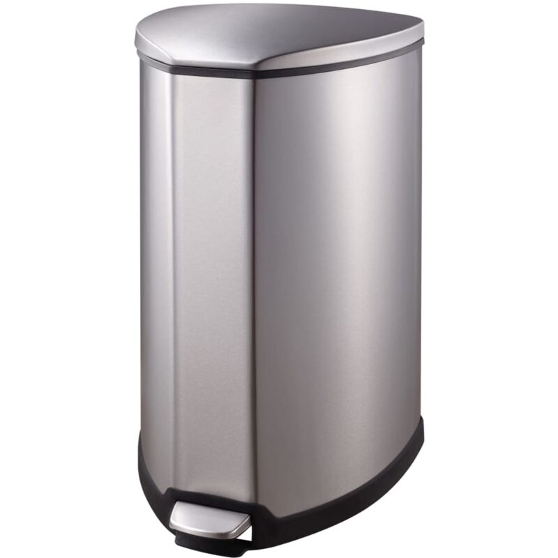 

EKO Cubo de basura con pedal Gracee 35 L plateado mate - Plateado