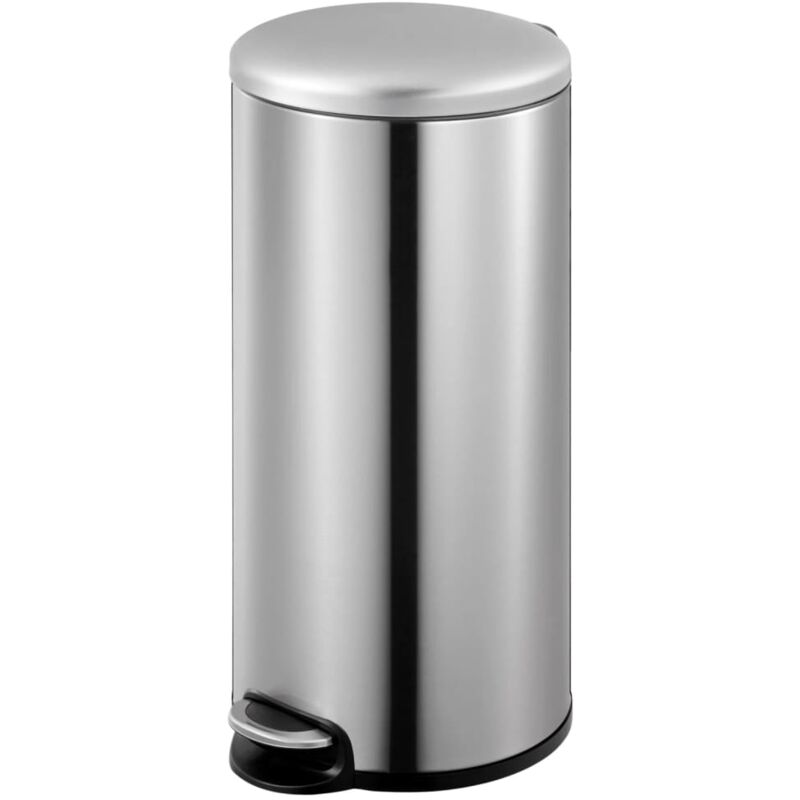 

Cubo de basura con pedal Maggey 30 L plateado mate - Plateado - EKO
