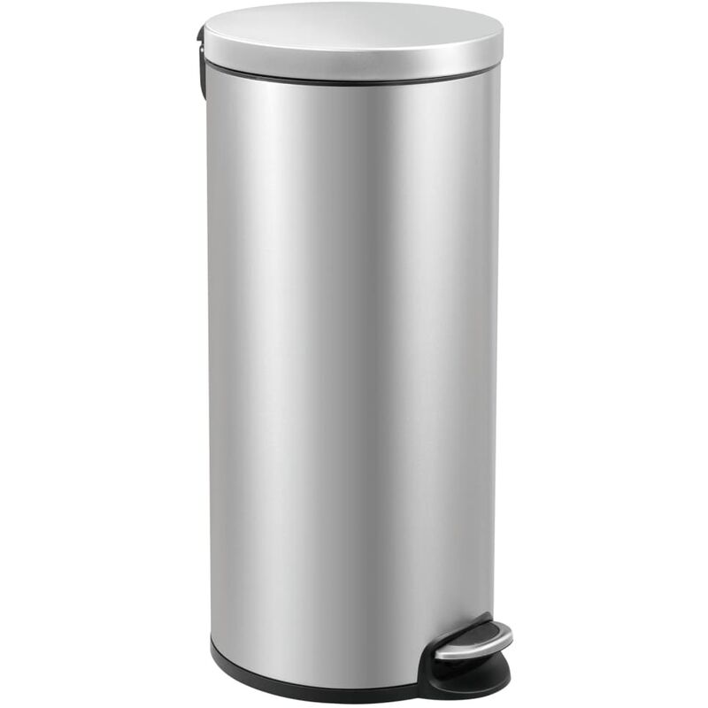 

Cubo de basura con pedal Serene 30 L plateado mate - Plateado - EKO