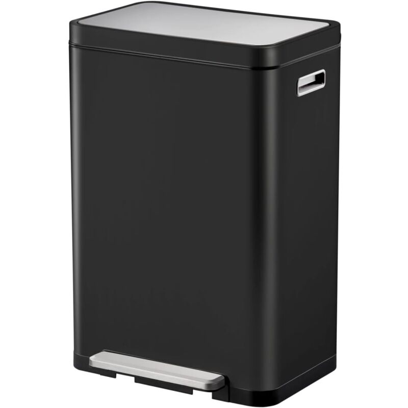 

Cubo de basura con pedal X-Cube 45 L negro - Negro - EKO