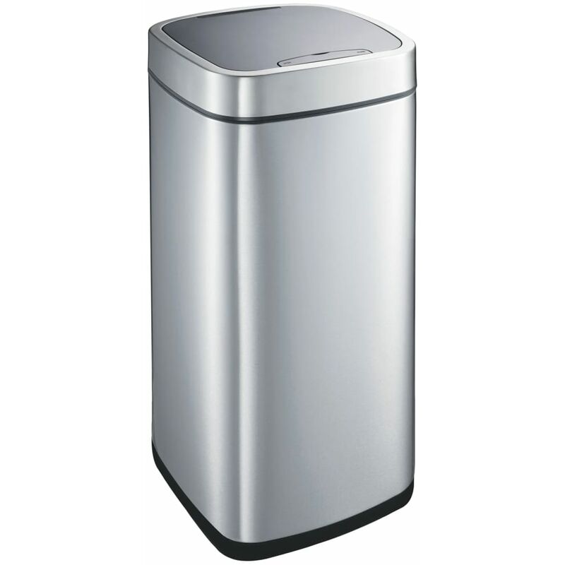

Cubo de basura con sensor Perfect 45 L plateado mate - Plateado - EKO