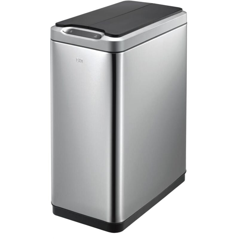 

Cubo de basura con sensor Phantom 2x20 L plateado mate - Plateado - EKO