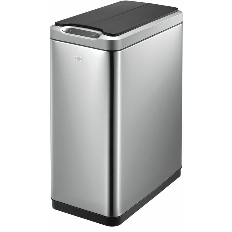 

Cubo de basura con sensor Phantom 45 L plateado mate - Plateado - EKO