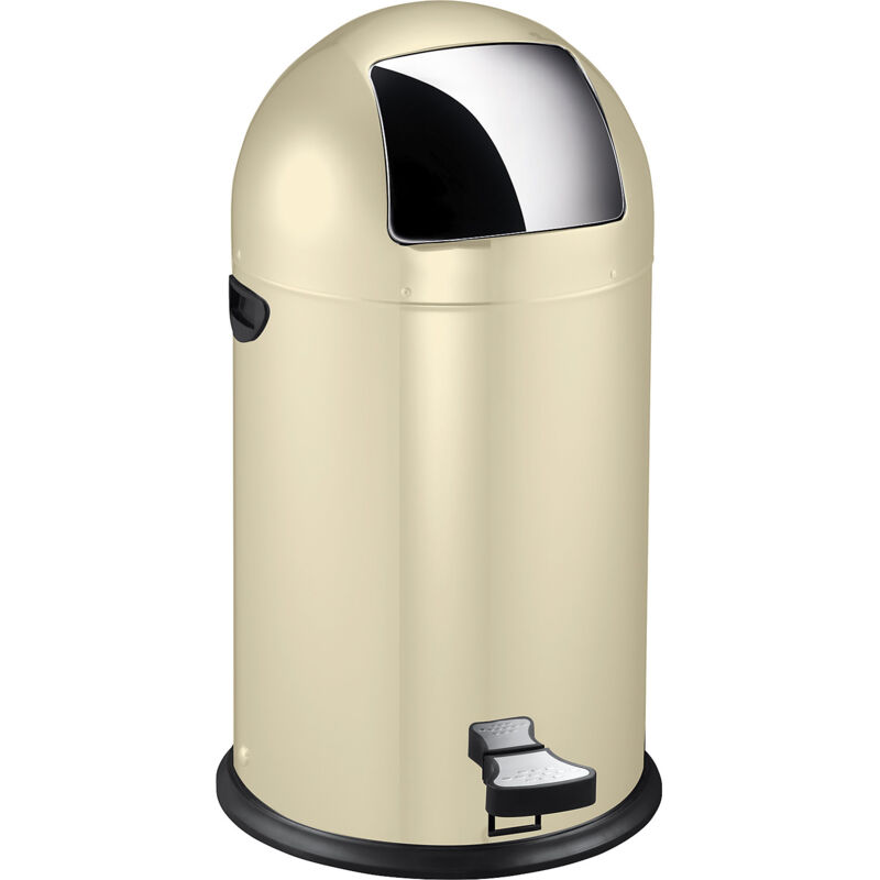 Poubelle à poussoir avec pédale, capacité 33 l, h x ø 700 - EKO