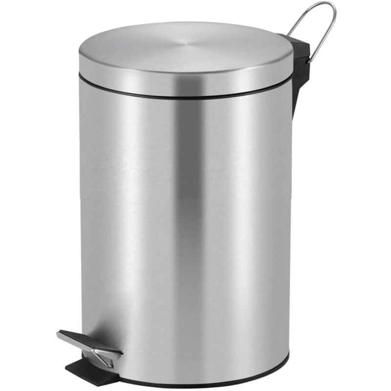 

Papelera de pedal Classic 20 L plateado mate - Plateado - EKO