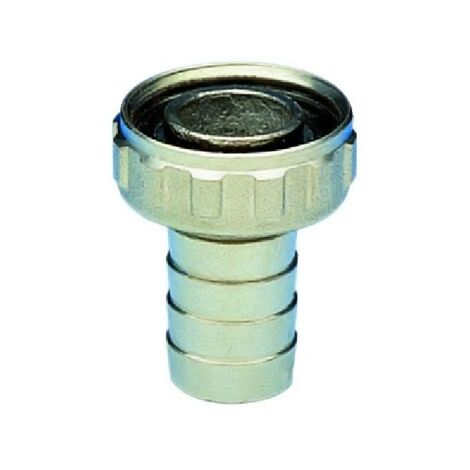 Eko Portagomma e girello 3/4" per rubinetto a sfera curvo, nichelato S0083N05