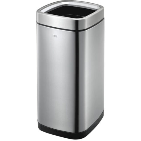 EKO Poubelle à ouverture dessus Laguna 35 L Argenté mat