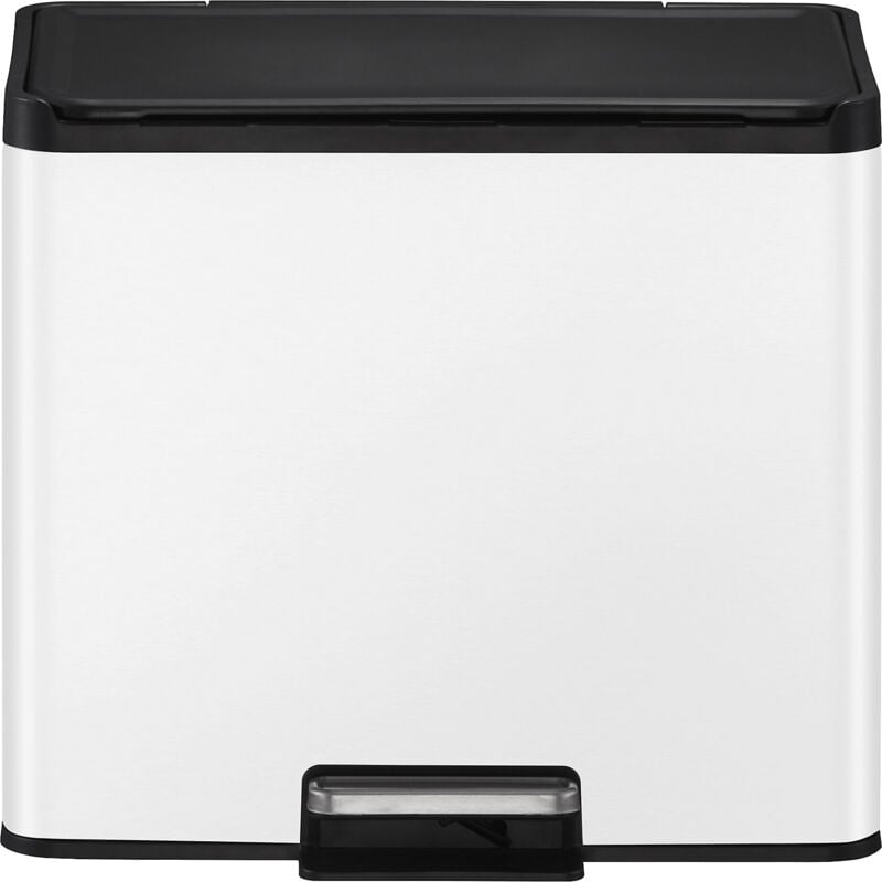 EKO - Poubelle à pédale Recycler, en acier, 30 l, collecteur à