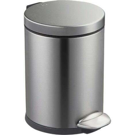 Eko Treteimer Luna 5 l Anti-Fingerprint,Kosmetikeimer Badeimer Abfalleimer