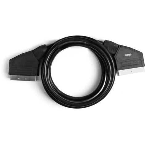 Ekon 134544 Cavo Scart Maschio 21 Pin 1.5 mt Nero