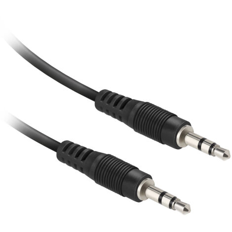 Ekon 3.5mm male-male cavo audio 0,5 m Nero