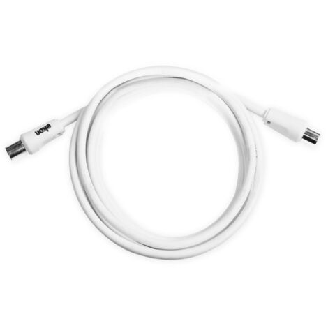 EKON Cavo Antenna Coassiale Maschio / Femmina Bianco 1,8 Metri