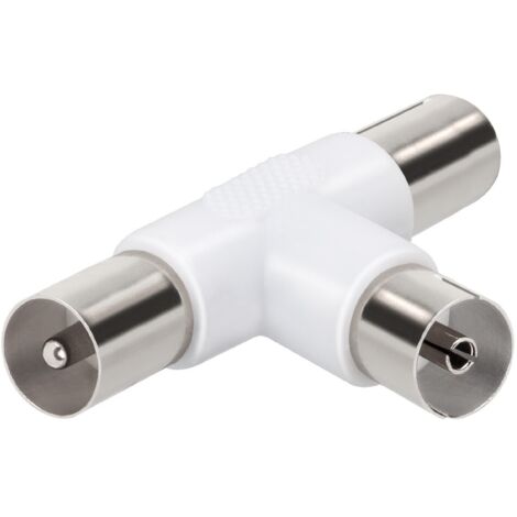 Ekon ECANSPLIT2M1F cavo splitter o combinatori Splitter per cavo Bianco