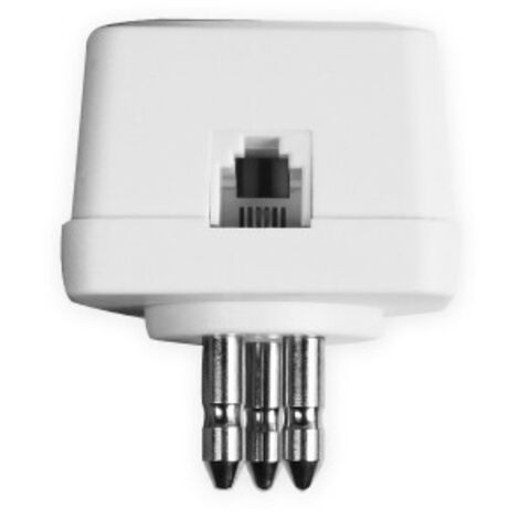 Ekon ECTELFIXADSL3P Kabeladapter 2x Terminal plug RJ11 Weiß