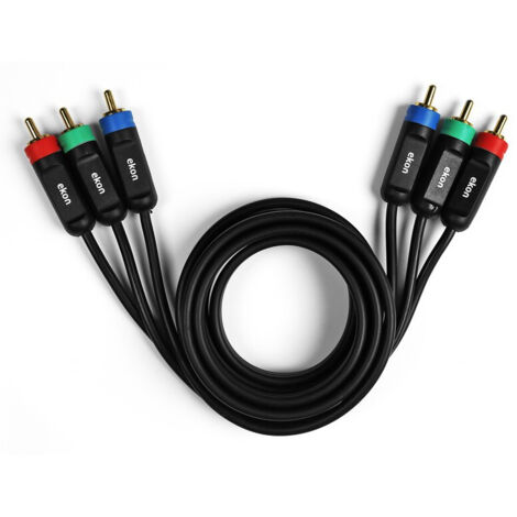 Ekon ECV3RCAYUV15MM cavo video e componente (YPbPr) 1,5 m 3 x RCA Nero
