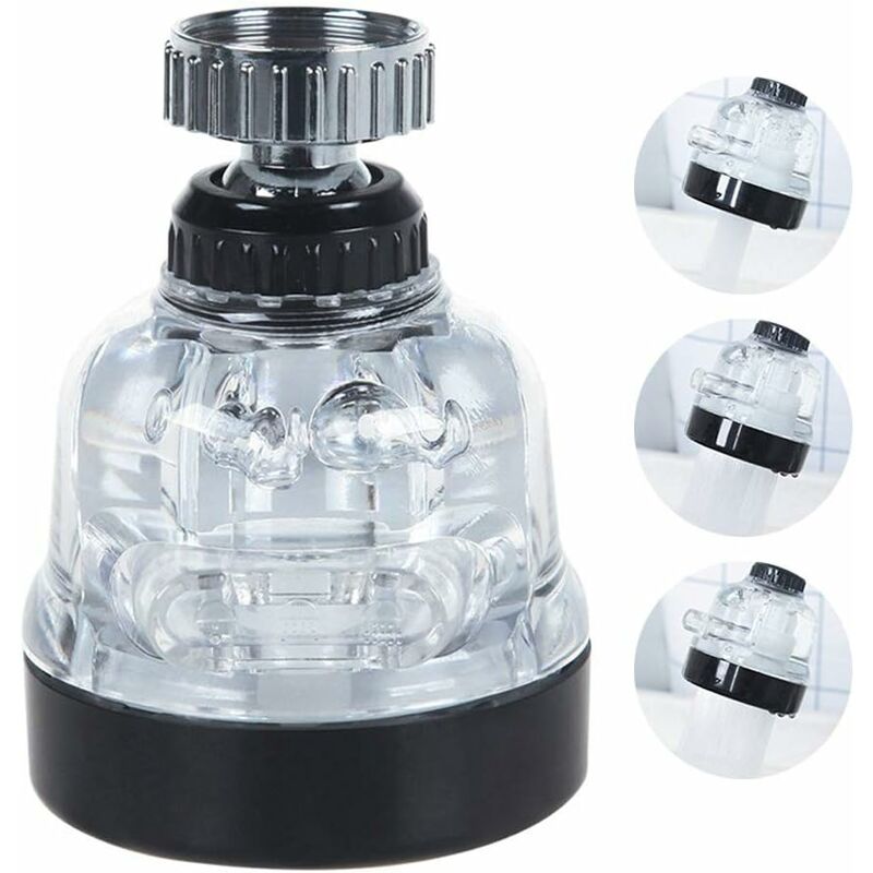 

El aireador del grifo de agua puede girar 360 grados / burbujeador de presión / colador de ahorro de agua / tres modos de agua