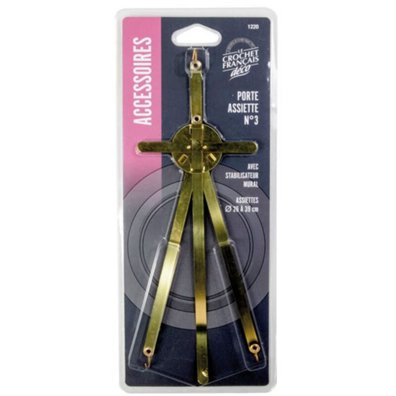 1 Portador de platos D.26/39 cm Blíster - El gancho francés