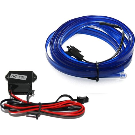 EL-Lichtleiste – Blaues Umgebungslichtkabel – 3 m