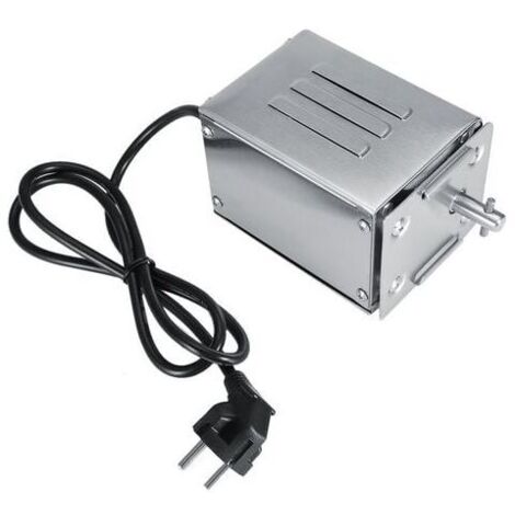 El motor hace girar el asador, motor eléctrico, kit de asador de acero inoxidable, carga nominal 50-70 kgF (enchufe UE 220 V)