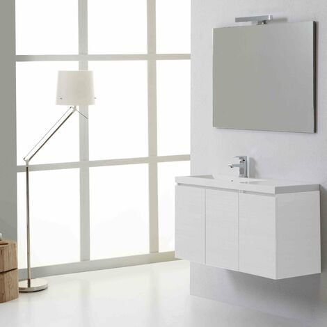 EL MUEBLE DE BAÑO AHORRA ESPACIO CON LAS PUERTAS IZQUIERDAS DE 90 CM