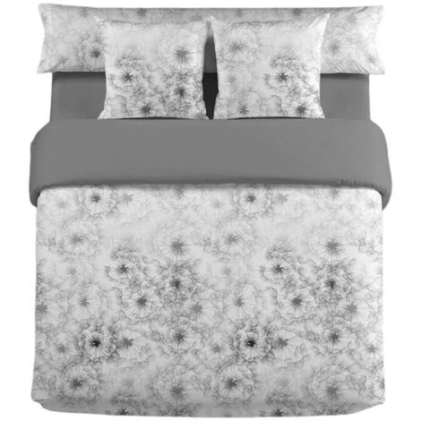 EL MUNDO Housse de couette Pierre Cardin Gris Lit 135 cm Jewel 100% COTON
