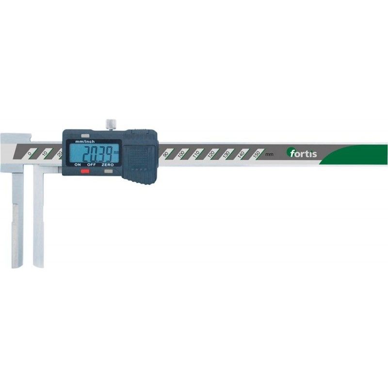 Pie de rey numérico con largas reglas 10-150/0,01mm FORTIS