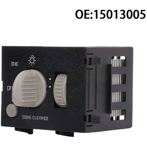 El número de pieza 15013005 es compatible con los interruptores de control de faros de 11 pines de Chevrolet y los interruptores de atenuación de faros automotrices 93443101.