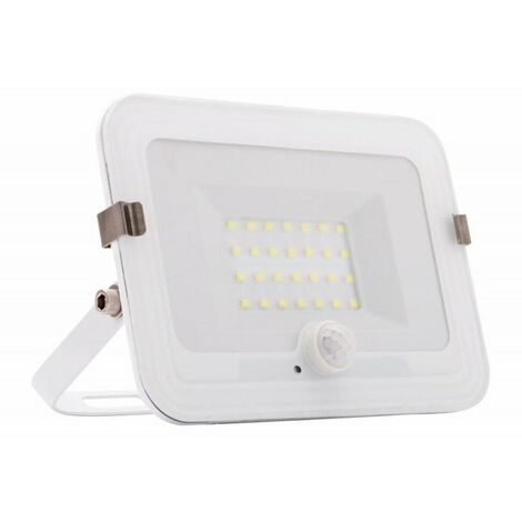 El proyector LED blanco de Mirano 20W con detector de movimiento (por 2)