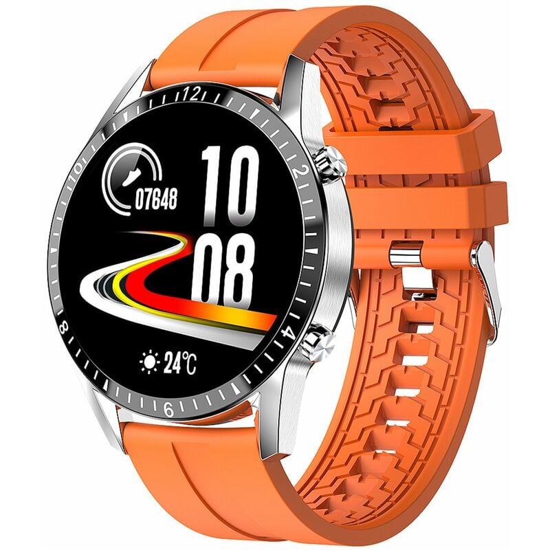 

El reloj inteligente deportivo puede responder a la llamada telefonica pulsera i9 multifuncion impermeable hombres y mujeres corriendo,naranja