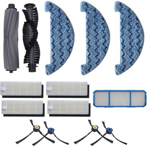 El set es compatible con los accesorios y robots mopa ZACO A9s e incluye cepillos laterales, cepillos principales, paños mopa, filtros y prefiltros.