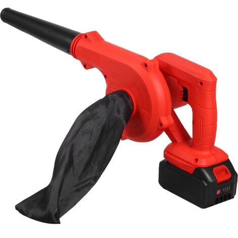 El soplador eléctrico inalámbrico recargable de iones de litio Geevorks de 20 V y 3000 mAh es potente y compacto, ideal para la eliminación de nieve y la limpieza de ordenadores.