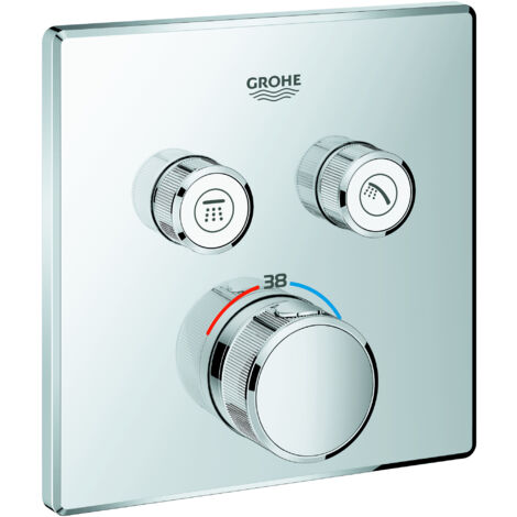 El termostato Grohe Grohtherm SmartControl con dos válvulas de