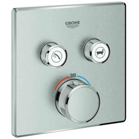 El termostato Grohe Grohtherm SmartControl con dos válvulas de