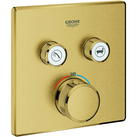 El termostato Grohe Grohtherm SmartControl con dos válvulas de