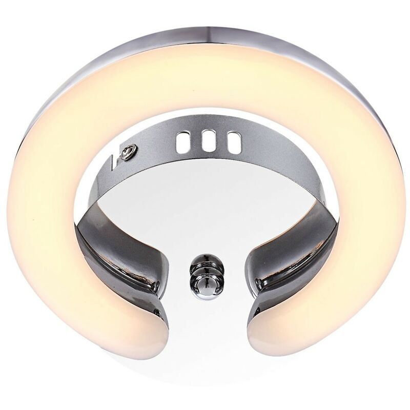 

Aplique de pared LED 8W ornamentado pasillo acrílico cromado CORDOBA