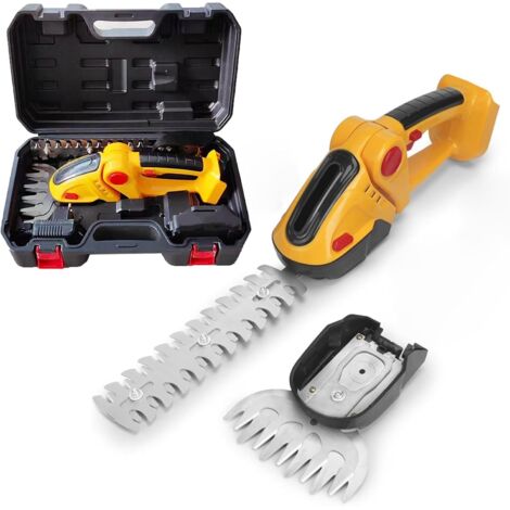 Élagage de clôture sans ondues, Machine à hâter de Batterie au Lithium à la Maison 24V, Machine à découper à 2 Pouces de Haies, 45 °  90 ° Trim de l'herbe réglable, pour pelouse par Cour