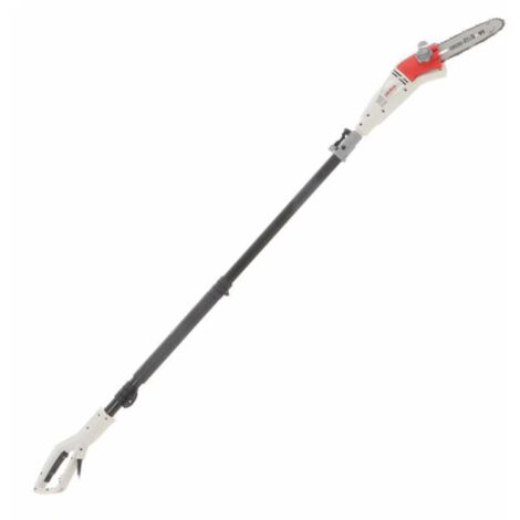 Élagueuse électrique sur perche télescopique 2,1 – 2,92 m – Moteur 750 W – Chaîne OREGON 20 cm – Poids 3,9 kg – Harnais d'épaule inclus – Ikra