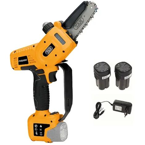 Elagueuse Volpi PVS5100 avec 2 batteries 14.4V 2.5Ah et chargeur
