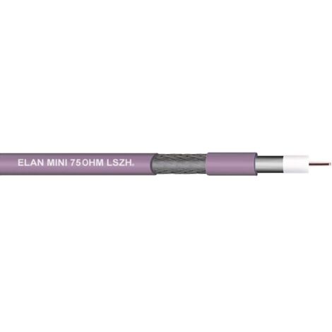 ELAN 70I132 Câble coaxial Ø extérieur: 2.80 mm 75 Ω blanc 10 m S113691