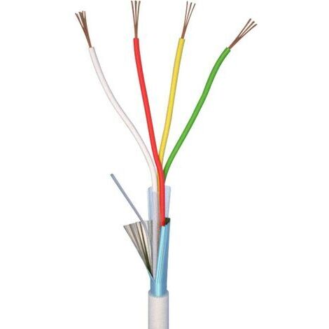 ELAN 70I138 Câble d'alarme LiYY 4 x 0.22 mm² blanc 10 m S113011