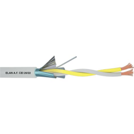 ELAN cod. 032101 -  cavo 2x1,00 Tw Matassa Cavo Elan Allarme Twistato Schermato 2x1,00 Bus/rs485 Pvc 032101 100mt