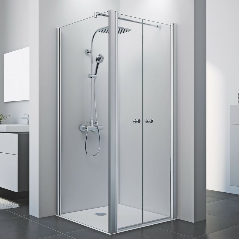 Elana 8 Paroi fixe gauche pour porte battante Dimensions paroi fixe: 80 cm