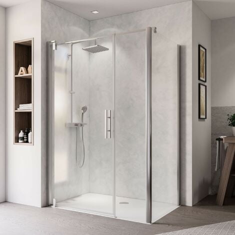 Paroi de douche avec portes pliantes 80x80 78x78 LIGA LI 2SR/L + TWD