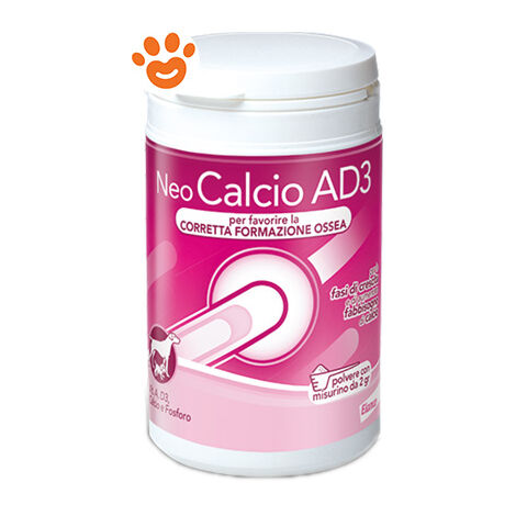 Elanco Dog Integratore Neo Calcio AD3 Polvere - Elanco Dog Integratore Neo Calcio AD3 Polvere - Confezione da 200 Gr