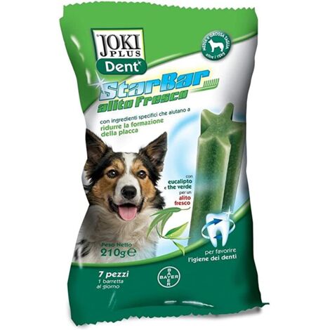 Elanco Joki Plus Dent Star Bar Fresh Alito Fresco  - Elanco Joki Plus Dent Star Bar Fresh Alito Fresco - Star Bar Fresh taglia media/grande Da 210 g