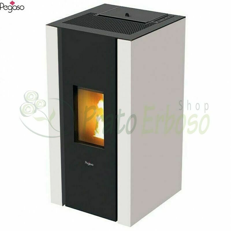 

Pegaso - Elane - Estufa de pellet blanca de 8,5 Kw