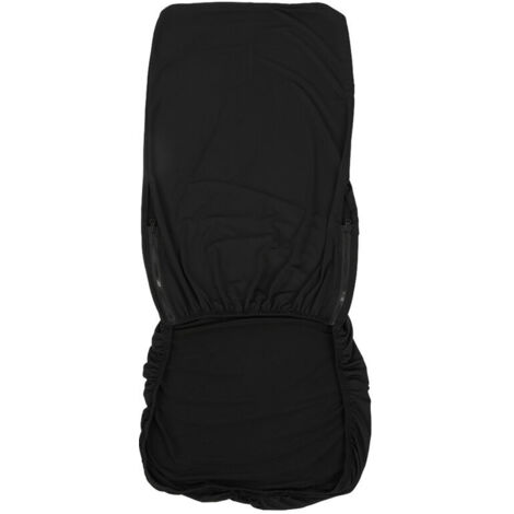 Elastic stretch fabric seat cover protector for office computer chairs (black)