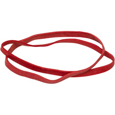 Elastico diametro 80 mm x larghezza 6 mm, rosso 1 kg