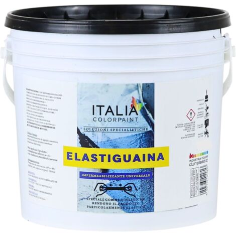 Elastiguaina elastomerica bituminosa colore nero impermeabilizzante resistente formato 5 kg - confezione 1