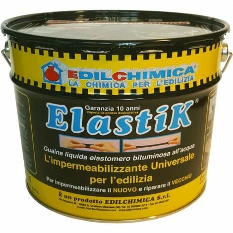 MARCA EDILCHIMICA ELASTIK GUAINA IMPERMEABILIZZANTE LIQUIDA ELASTICA 5KG